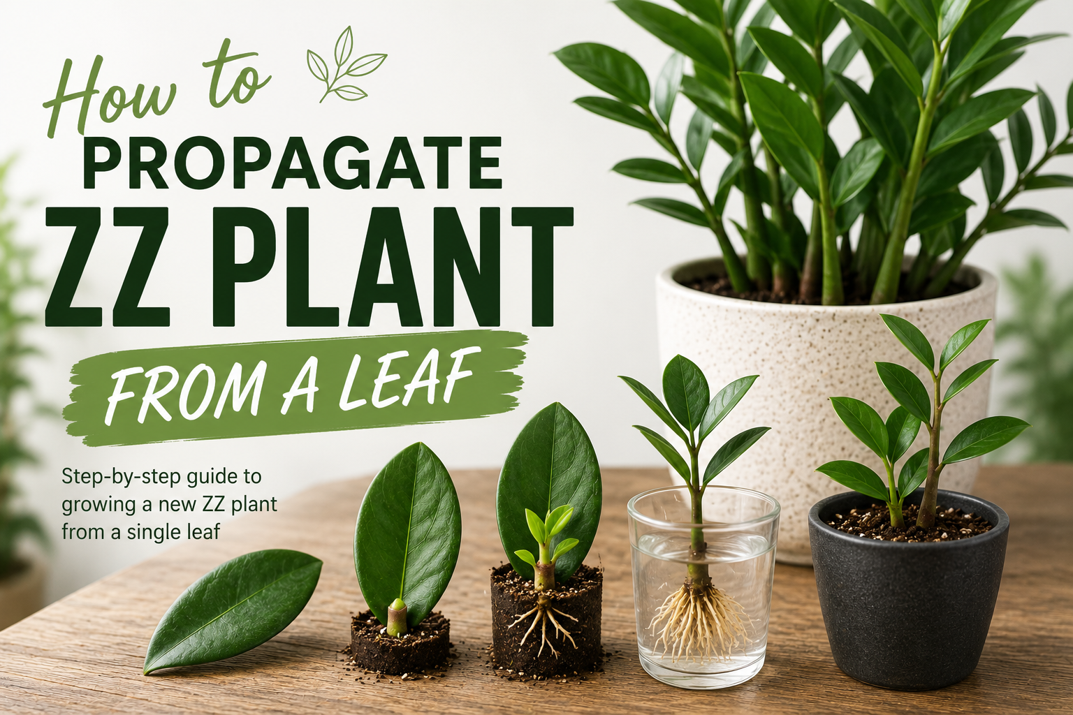 How to Propagate a ZZ Plant From a Leaf