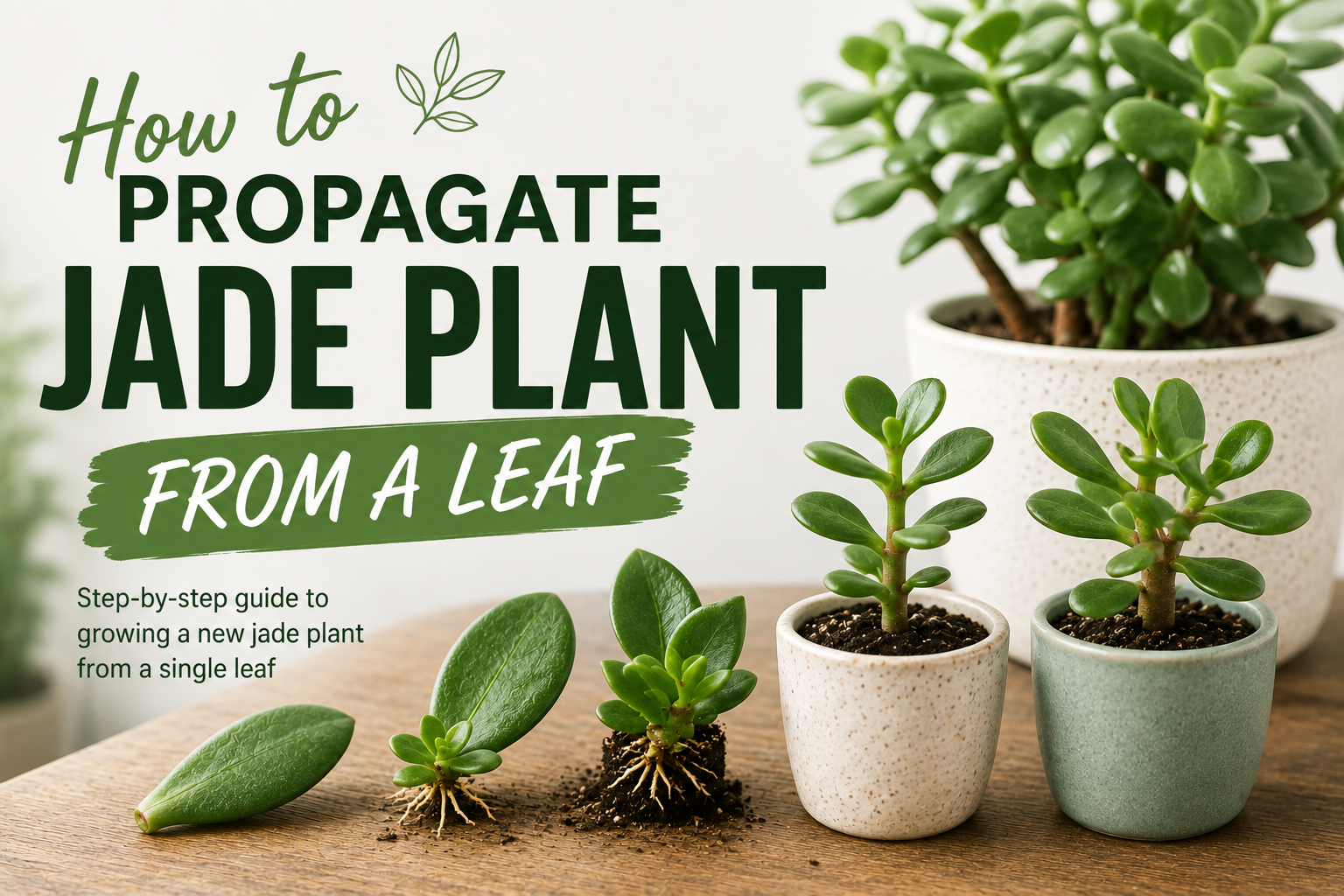 How to Propagate a Jade Plant From a Leaf